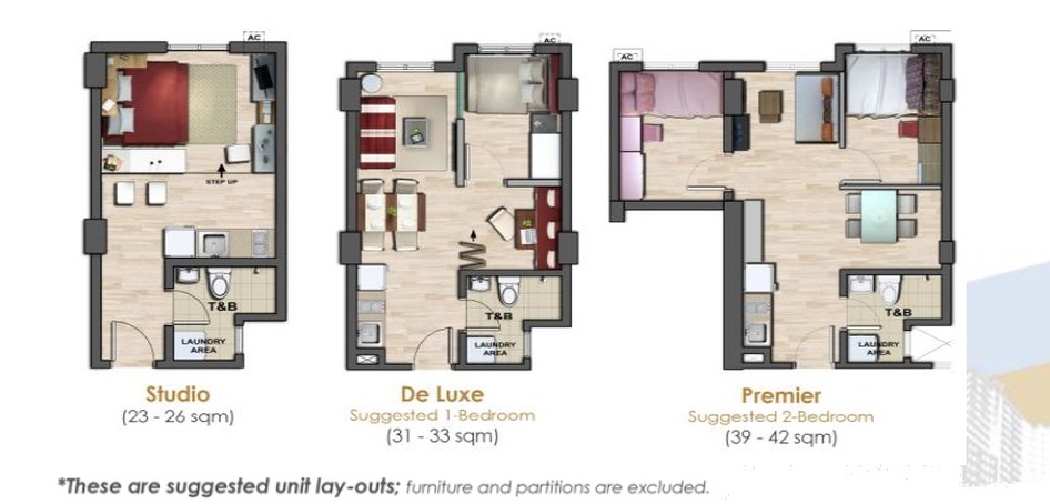 Floor Plans and Layouts Amaia Steps Pasig condo units